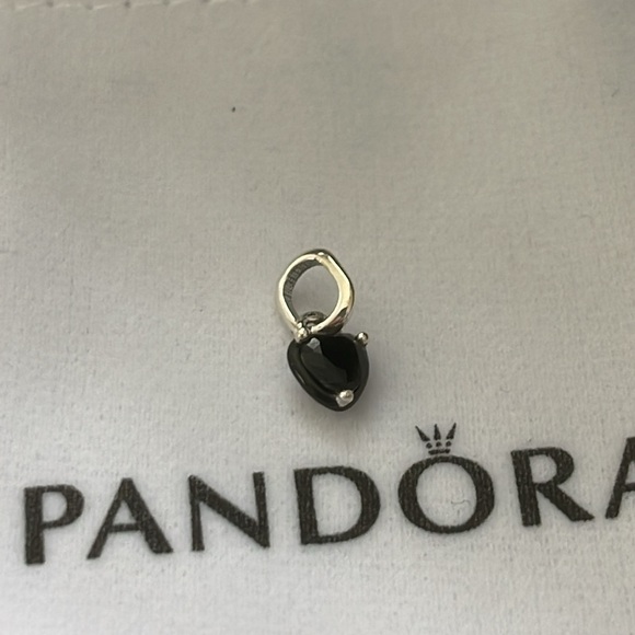Pandora ME Black Chakra Heart Mini Dangle Charm - Picture 5 of 7